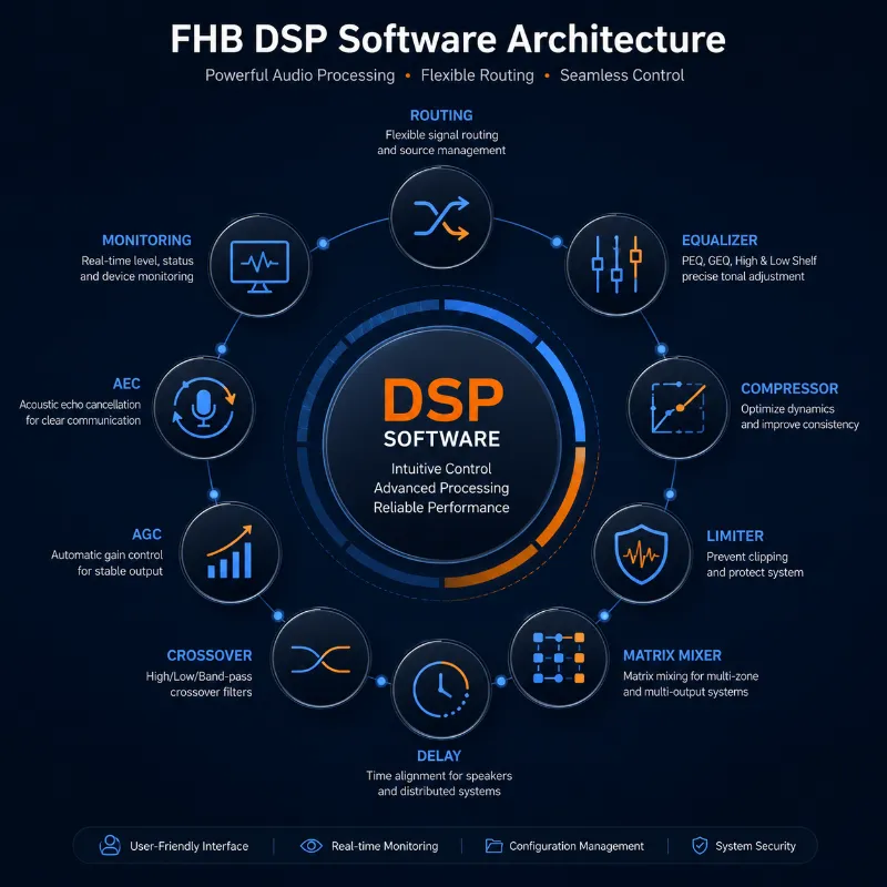 Hur man använder programvaran FHB DSP för ljudbehandling