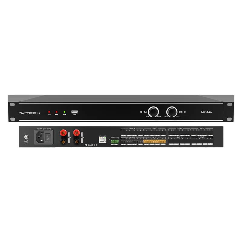 4CH DSP med 2x150W förstärkare